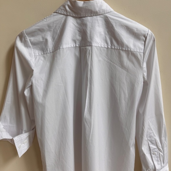 Madewell White Relaxed Button Front Shirt Poplin Womens Size XXS Collar Cotton - Picture 10 of 14